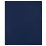 vidaXL Drap-housse Jersey Bleu marine 140x200 cm Coton