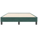 vidaXL Cadre de lit sans matelas vert foncé 120x210 cm velours