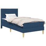 vidaXL Cadre de lit Bleu 80 x 200 cm Polyester