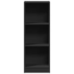 vidaXL Bibliothèque noir 40x24x109 cm bois d'ingénierie