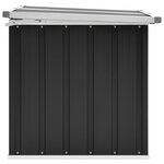 vidaXL Boîte de rangement de jardin Anthracite 129x67x65 cm