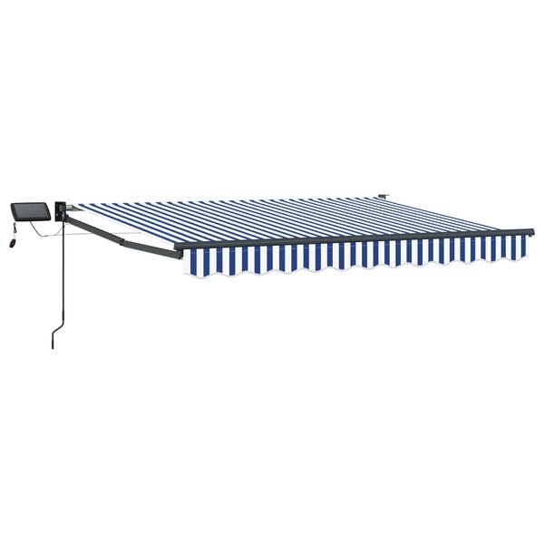 vidaXL Store rétractable manuel avec LEDs 3 5 x 2 5 m