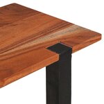 vidaXL Table console Marron 110 x 30 x 75 cm Bois d'acacia massif