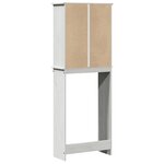 vidaXL Armoire de toilette Blanc 60 x 27 x 161 cm Bois massif en pin