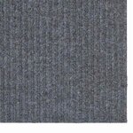 vidaXL Tapis Couloir Gris clair 100 x 250 cm tissu
