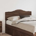 vidaXL Tête de lit Chêne brun 120 cm Bois d'ingénierie