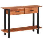 vidaXL Table console Marron 110 x 30 x 75 cm Bois d'acacia massif