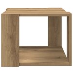 vidaXL Table basse chêne artisanal 40x40x30 cm bois d'ingénierie