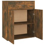 vidaXL Buffet Chêne fumé 60x30x75 cm Bois d'ingénierie