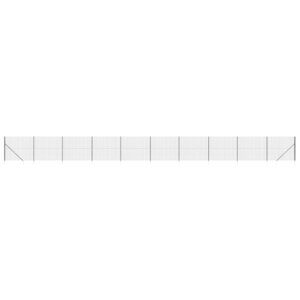 vidaXL Clôture en treillis métallique et ancrage anthracite 1 4x25 m