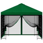 vidaXL Abri de jardin avec parois 3 x 3 m Vert Polyester et Acier