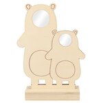Cadre Photo Ours - 20X14 Cm - Bois