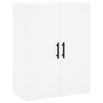 vidaXL Buffet haut Blanc 69 5x34x180 cm Bois d'ingénierie