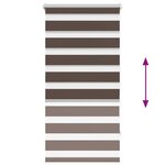 vidaXL Store enrouleur tamisant 60 x 120 cm marron