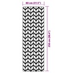 vidaXL Tapis d'extérieur ARAKIL gris 80 x 250 cm PP