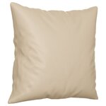 vidaXL Ensemble de canapés 4 Pièces avec coussins Crème Tissu microfibre