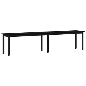 vidaXL banc Chêne noir 200 x 35 x 45 cm Bois d'ingénierie
