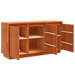 vidaXL Buffet Marron 111 x 34 x 60 cm Bois de pin massif