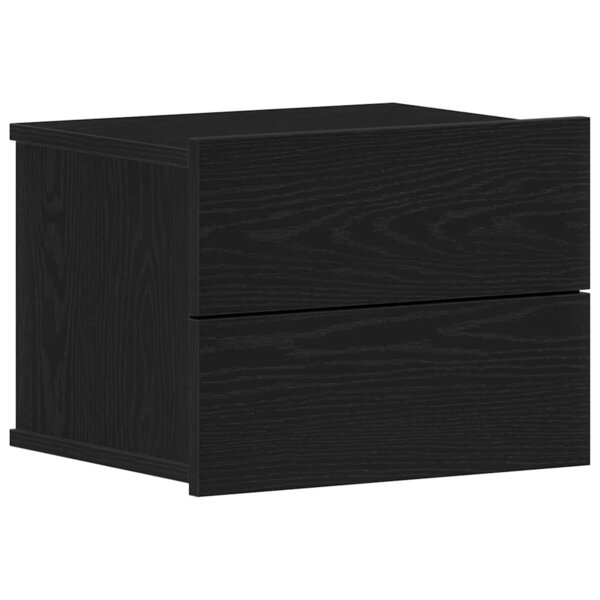 vidaXL Cabinet de chevet Chêne noir 40 x 30 x 30 cm Bois d'ingénierie