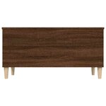 vidaXL Table basse Chêne marron 90x44 5x45 cm Bois d'ingénierie
