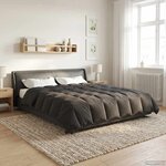 vidaXL Duvet d'été simple Matelassé Anthracite 200 x 220 cm Microfibre