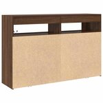 vidaXL Buffet Chêne brun 116 x 30 x 75 cm Bois d'ingénierie