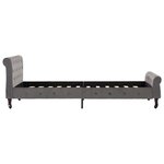 vidaXL Cadre de lit sans matelas gris velours 100x200 cm