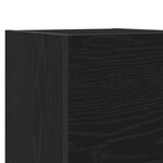 vidaXL Ensemble meuble TV 7 pièces - Mur à mur  Chêne noir  Bois reconstitué.