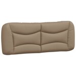 vidaXL Cadre de lit avec LED sans matelas cappuccino 120x200 cm