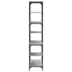 vidaXL Bibliothèque sonoma gris 91x36x176cm bois d'ingénierie et acier