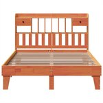 vidaXL Cadre de lit sans matelas cire marron 150x200cm bois pin massif