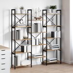 vidaXL Étagère chêne artisanal 156 x 25 x 167.5 cm Bois d'ingénierie