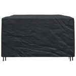 vidaXL Housse pour mobilier d'extérieur Noir 270 x 180 x 90 cm 420D