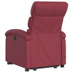 vidaXL Fauteuil inclinable de massage Rouge bordeaux Tissu