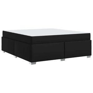 vidaXL Cadre de lit Noir 180 x 200 cm Faux cuir