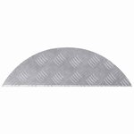 vidaXL Plaques à damier 10 Pièces Argent 60 x 18 cm Aluminium