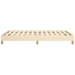 vidaXL Cadre de lit sans matelas crème 120x190 cm tissu