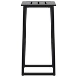 vidaXL Tabourets de bar lot de 4 noir acier enduit de poudre