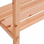 vidaXL Table à plantes avec étagère marron 78x38x82 5 cm bois de sapin