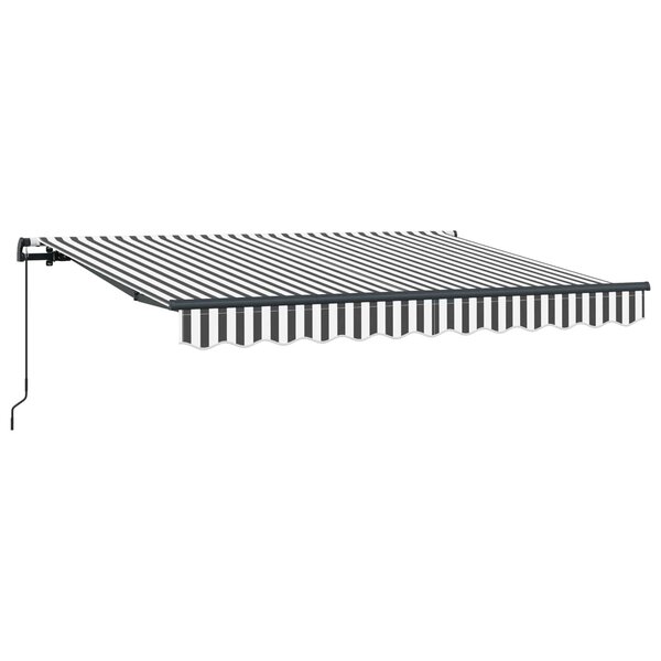 vidaXL Auvent Rétractable Anthracite 350 x 200 cm tissu