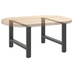 vidaXL Pieds de table basse Anthracite 2 pièces 70 x (42-43) cm Acier