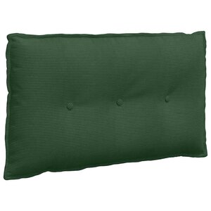 vidaXL Coussin de Dos Vert Jungle 80 x 50 cm Tissu en velours côtelé
