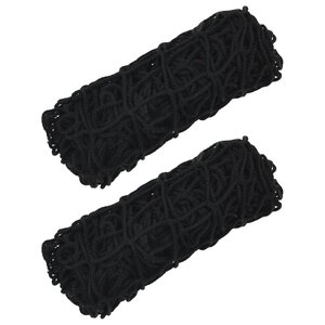vidaXL Filets à foin 2 Pièces carré noir 75x75 cm PP