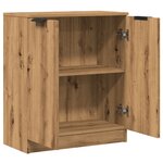 vidaXL Buffet chêne artisanal 60x30x70 cm bois d'ingénierie