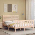 vidaXL Cadre de lit sans matelas bois de pin massif