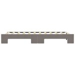 vidaXL Lit de jour avec lit gigogne taupe 100x200 cm tissu