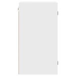 vidaXL Armoire murale avec portes en verre blanc 35x37x68 5 cm