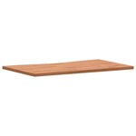 vidaXL Dessus de bureau 100x(55-60)x2 5 cm bois massif de hêtre