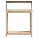 vidaXL Table de rempotage et étagères 82 5x50x109 5 cm bois massif pin