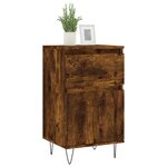 vidaXL Buffets 2 Pièces chêne fumé 40x35x70 cm bois d'ingénierie